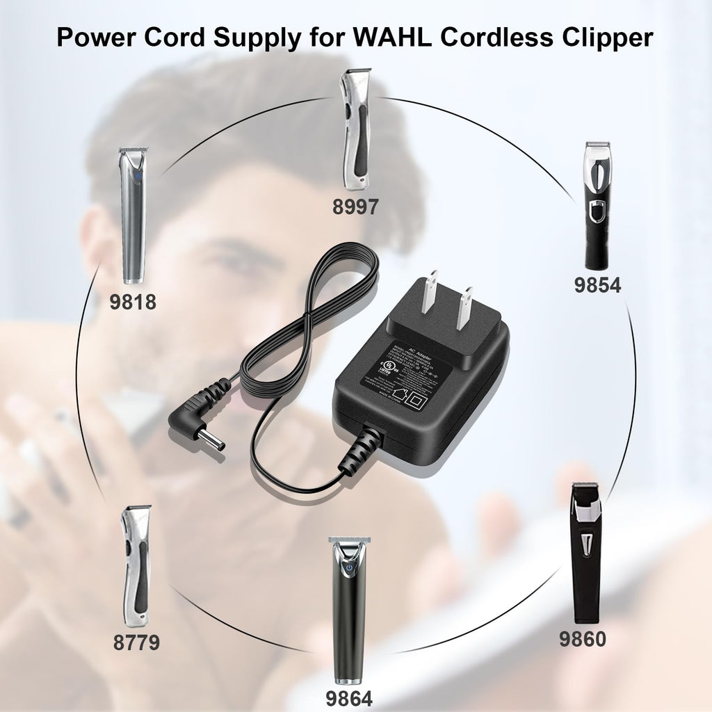 VIFOCUFY 4V AC Adapter Power Cord for WAHL Trimmer 9880L 9865 9854L 9860