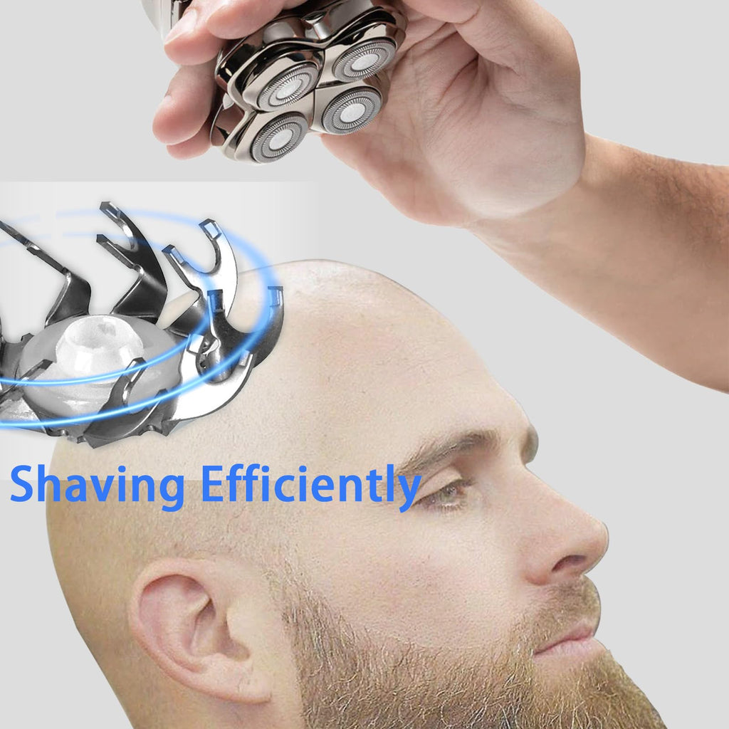 FRASAM Gold Pro 4 Head Replacement Blades for Skulls Head Shavers, Compatible with Pit Bulls Gold Pro, Platinum Pro, Silver Pro, Diamond Pro, Butterfly Kiss Pro Series… (4 Set)