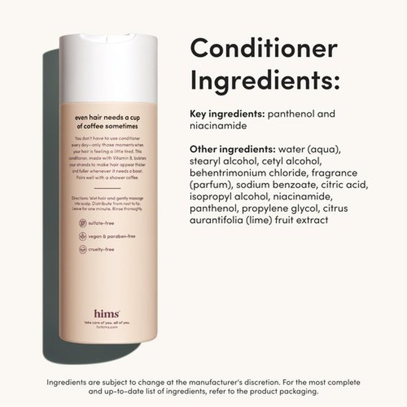hims Thick Fix Shampoo & Conditioner Set - Saw Palmetto for Healthy Hair Growth & Thickening - Scalp Cleansing - Vegan, Sulfate-Free & Cruelty-Free - Eucalyptus Scent, 6.4 fl oz