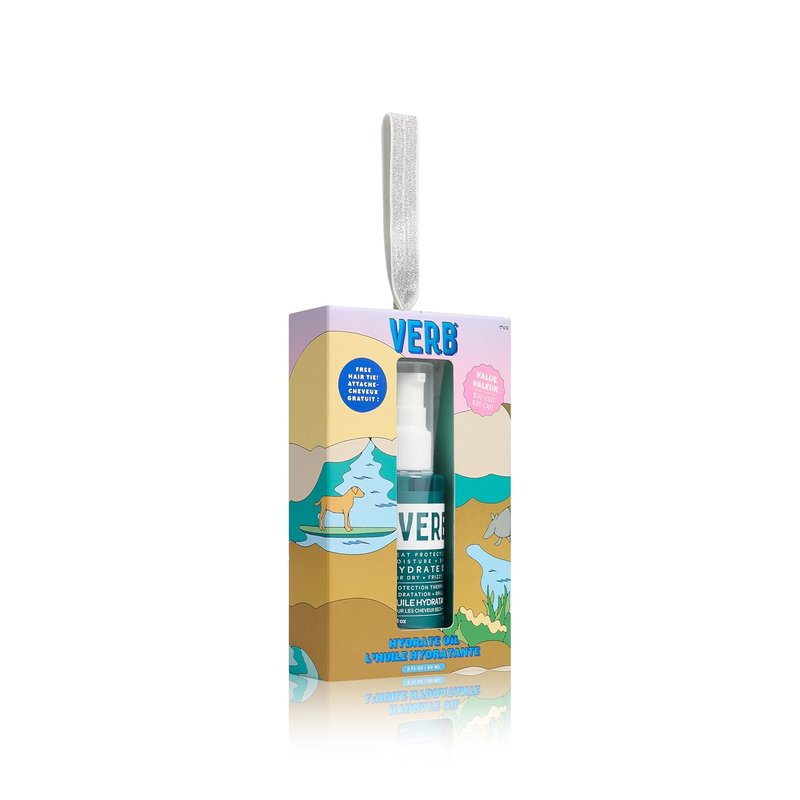 VERB Hydrate Oil - Moisturizing Treatment - Boosts Shine & Smooths Frizz - Heat Protection - Amber & Warm Jasmine Scent