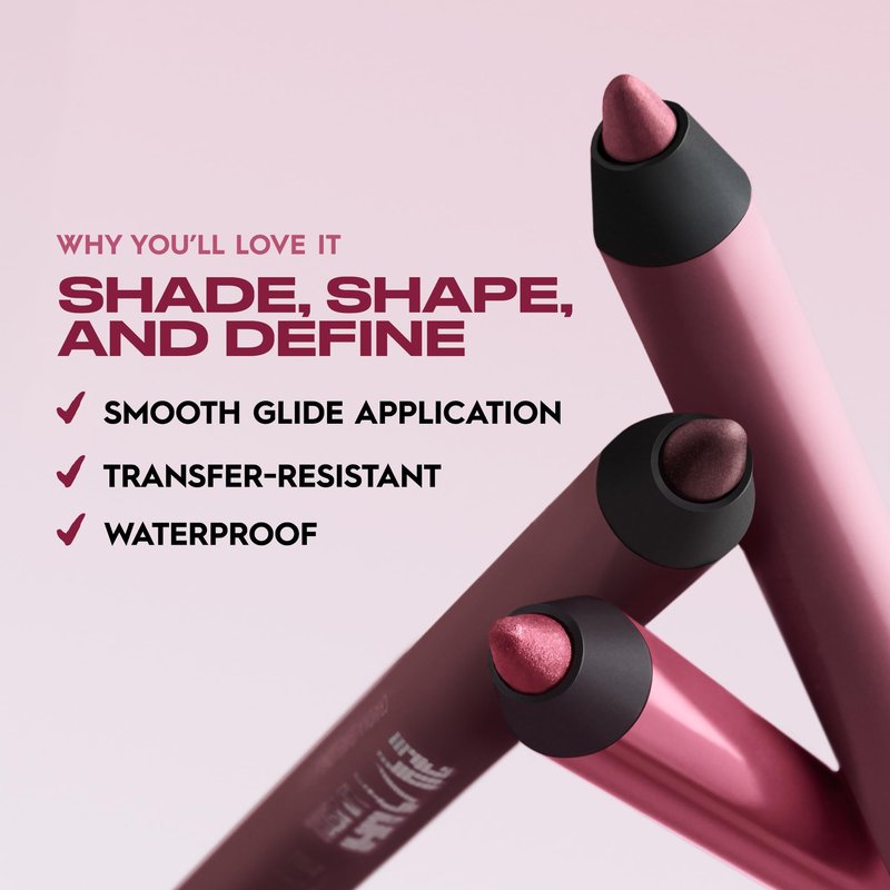 URBAN DECAY 24/7 Glide-On Waterproof Lip Pencil (OG Backtalk - Mauve Nude Pink), Smudge-Proof, Longwearing Lip Liner, Smooth & Creamy Colors, Moisturizing Formula with Vitamin E - 0.04 oz