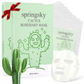 SPRINGSKY Cactus Sheet Mask,8-Pack Korean Skincare Face Mask,Deep Hydrating & Moisturizing Skincare for Dry & Sensitive Skin,Soothes Skin,Instant Calm & Glow,Korean Beauty