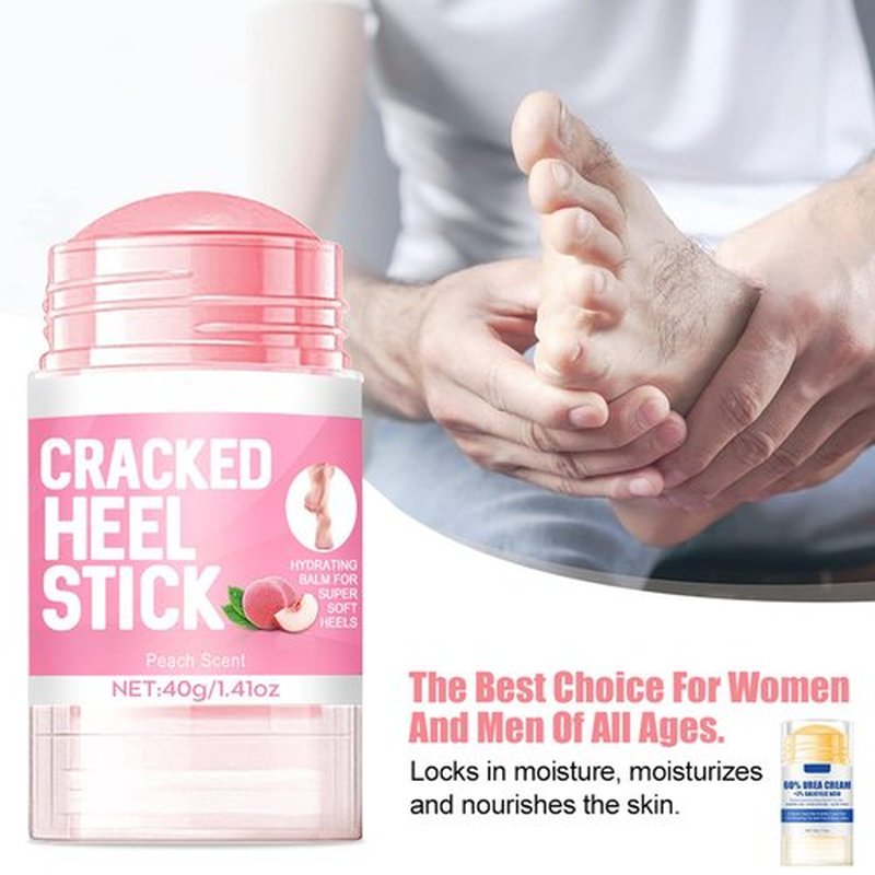 HJXUQIME 2pcs 60% Urea Hydrating and Anti-Cracking Foot Cream, 2025 Upgraded Moisturising and Relieves Cracking and Dryness Foot Cream for Dry Cracked Feet And Hands（aloe + peach）