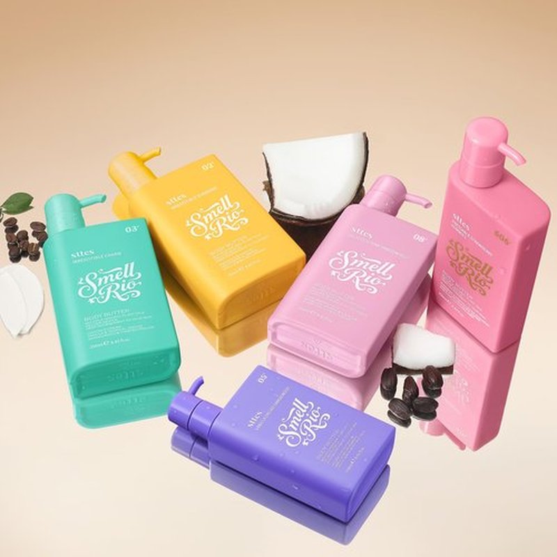 Sttes Smell Rio Body Butter 03# (Irresistible Charm) – 250ml Whipped Coconut Vanilla Body Cream with Tropical Orchid Scent, Jojoba & Coconut Oil Moisturizing Lotion, Caffeine for Firmer-Looking Skin