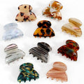 Bgffuy 10 Pack Small Hair Claw Clips for Women Girls - 1.18 Inch Mini Tortoise Shell Acrylic Claw Clips French Barrettes Non-Slip Strong Hold for Thin/Thick Hair