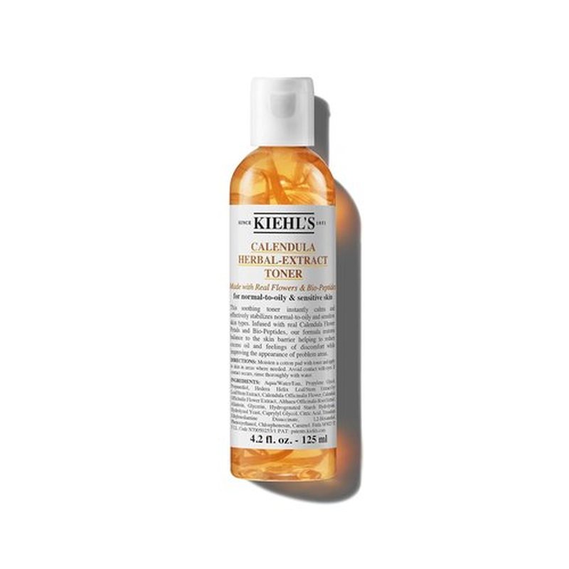 Kiehl's Calendula Herbal Extract Toner - Soothing Alcohol-Free Formula for Normal to Oily Skin | Reduces Redness & Improves Texture