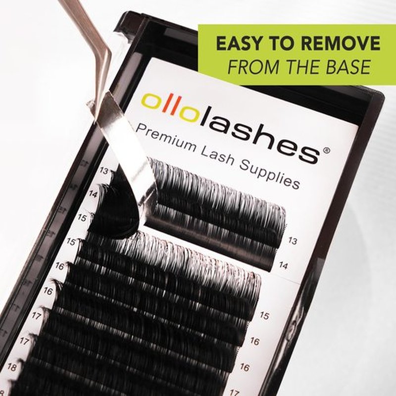 OLLOLASHES Bottom Lash Extension J Curl 0.07mm Mix4-7mm 4mm 5mm 6mm 7mm Black Color Bottom Lash Extensions, Professional Supplies for Lash Techs (Bottom-J-0.07, 4-7mm)