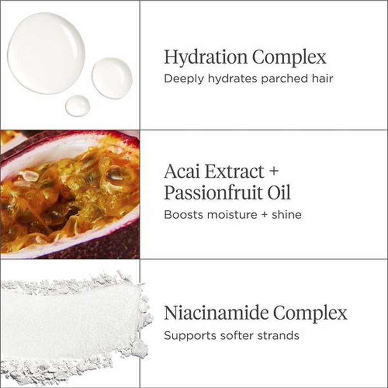 Briogeo Superfoods Acai + Passionfruit Hair Mask - Lightweight Hydration | Vegan Deep Conditioning Treatment for Dry Hair