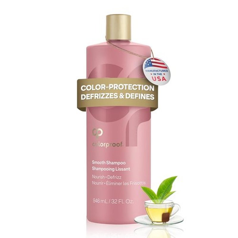Colorproof Smooth Shampoo - 32 Fl. Oz. Smoothing Anti-Frizz Formula for Color-Treated Hair | White Tea Scent