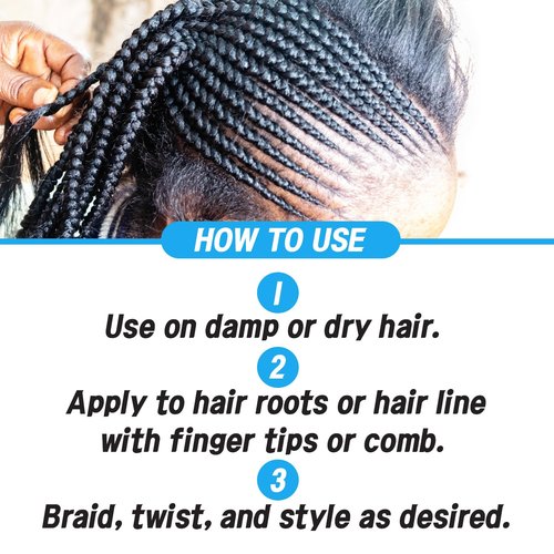 The MORE Styling, Braiding and Twisting Gel, Extra Extreme Hold for All Hair Types, 16.9 Fl Oz, Clear, Nourishes Scalp, Promotes Hair Growth