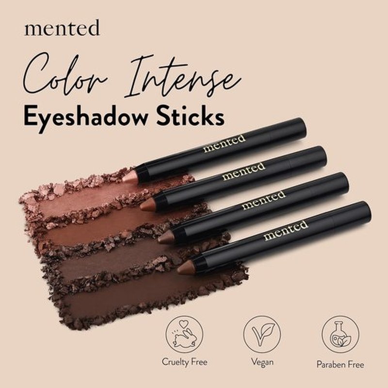 Mented Cosmetics Color Intense Eye Shadow Sticks - Waterproof Cream Eyeshadow Pencil, 0.05oz | Pretty Penny