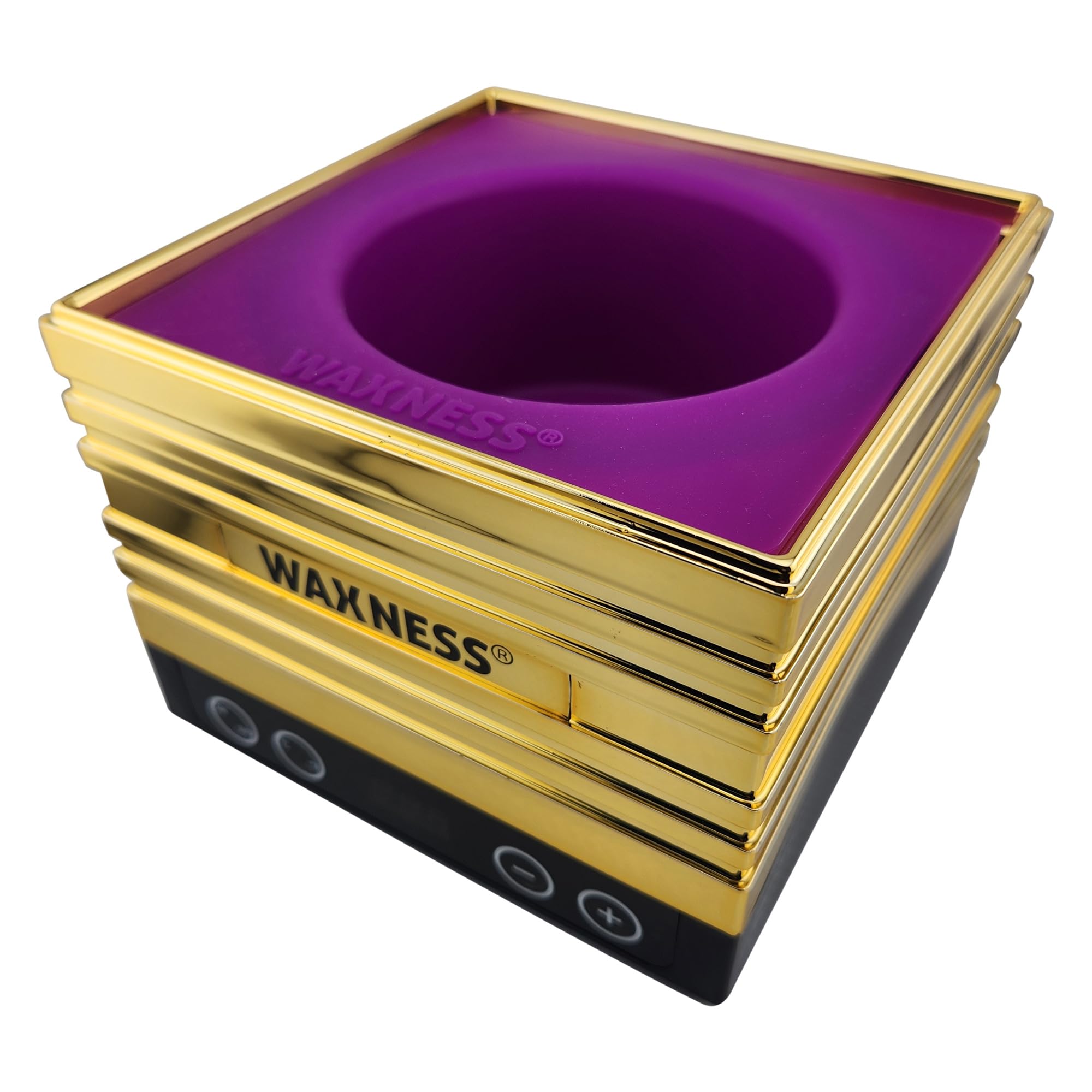 Waxness W-CUBE Digital Professional Wax Heater – Gold, 1 lb Capacity, Digital Temperature Control with Memory, 100W, for Professional Use