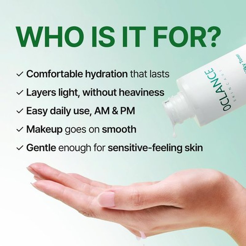 OCLANCE Centella B5 Milky Toner, Barrier Layering Toner for Face, Hydrating & Soothing, Soft Glow Finish, Panthenol, Niacinamide, Centella, Fragrance-Free, Korean Skincare, 150ml / 5.07 fl oz
