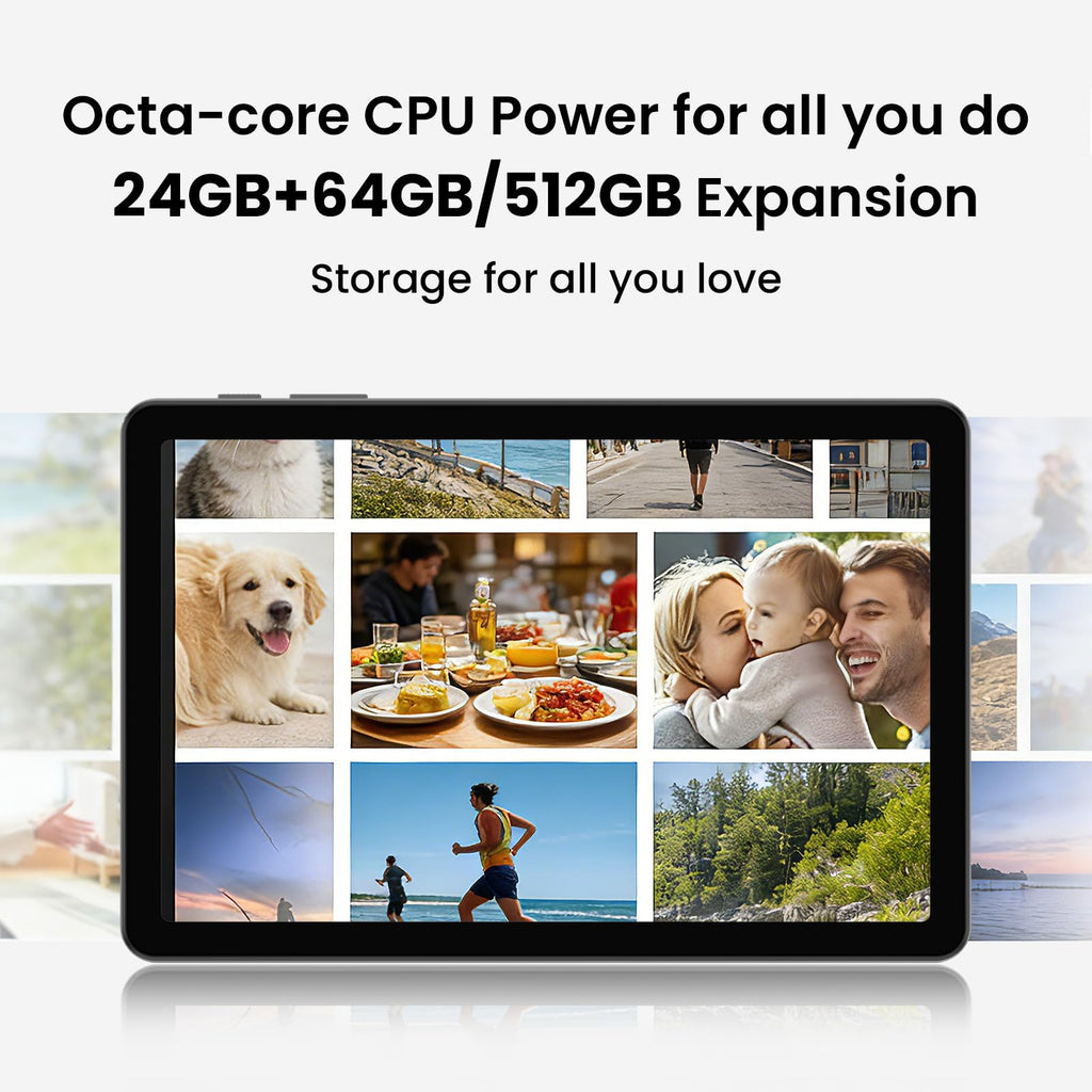 COLORROOM Android16 Tablet,10inch Tablet with Case, Octa Core CPU,Blue