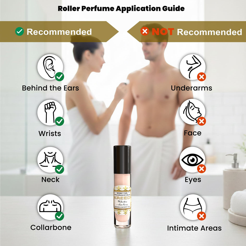 MOBETTER FRAGRANCE OILS Kreed Whiter Ambers Unisex body oil 1/3 oz roll on