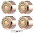 Flawless Replacement Heads | Gen 3 Facial Hair Remover - 4 Pack Compatible with 3rd Generation
