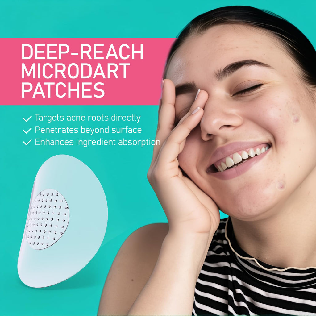 ANGTICS 36 Count Pimple Patches Microdart, Zit Patches with Microdart Technology, Salicylic Acid, Sodium Hyaluronate, Centella Extract, Acne Patch for Blemishes, Zits