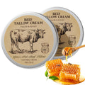 MROUVIK Beef Tallow for Skin, Tallow and Honey Cream,Tallow Face Moisturizer, Natural Grass-Fed Beef Tallow Balm with Raw Honey Moisturizing Cream for Body Lotion Skin Care 2 Packs