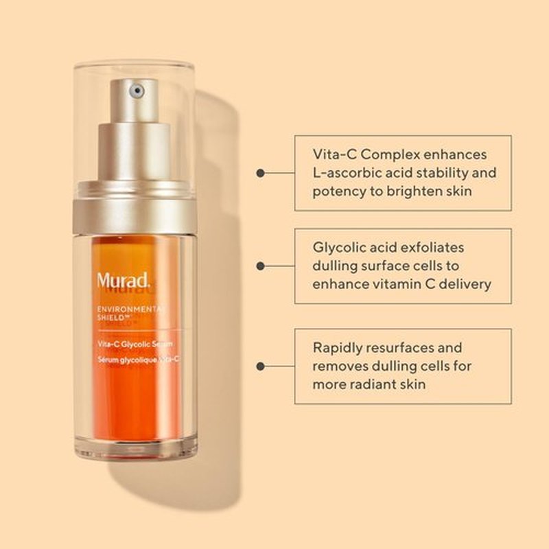 Murad Bright & Spotless Combo | Vita-C Glycolic Serum & Rapid Dark Spot Corrector - Set of 2 for Even Skin Tone
