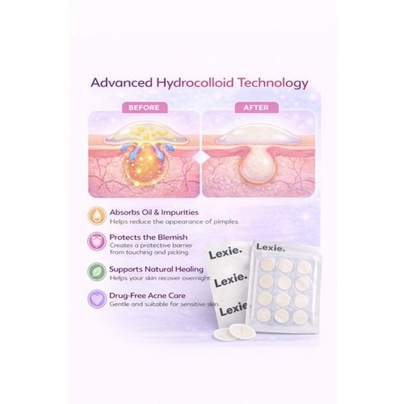 Kool Patch, The Overnight Emergency Pimple Patch, Hydrocolloid Acne Patch for face, Shrinking Zits and Whiteheads in 1 Use, Nighttime Spot Pimple Stickers for Face (72 Count) 6 Sterile Sheets