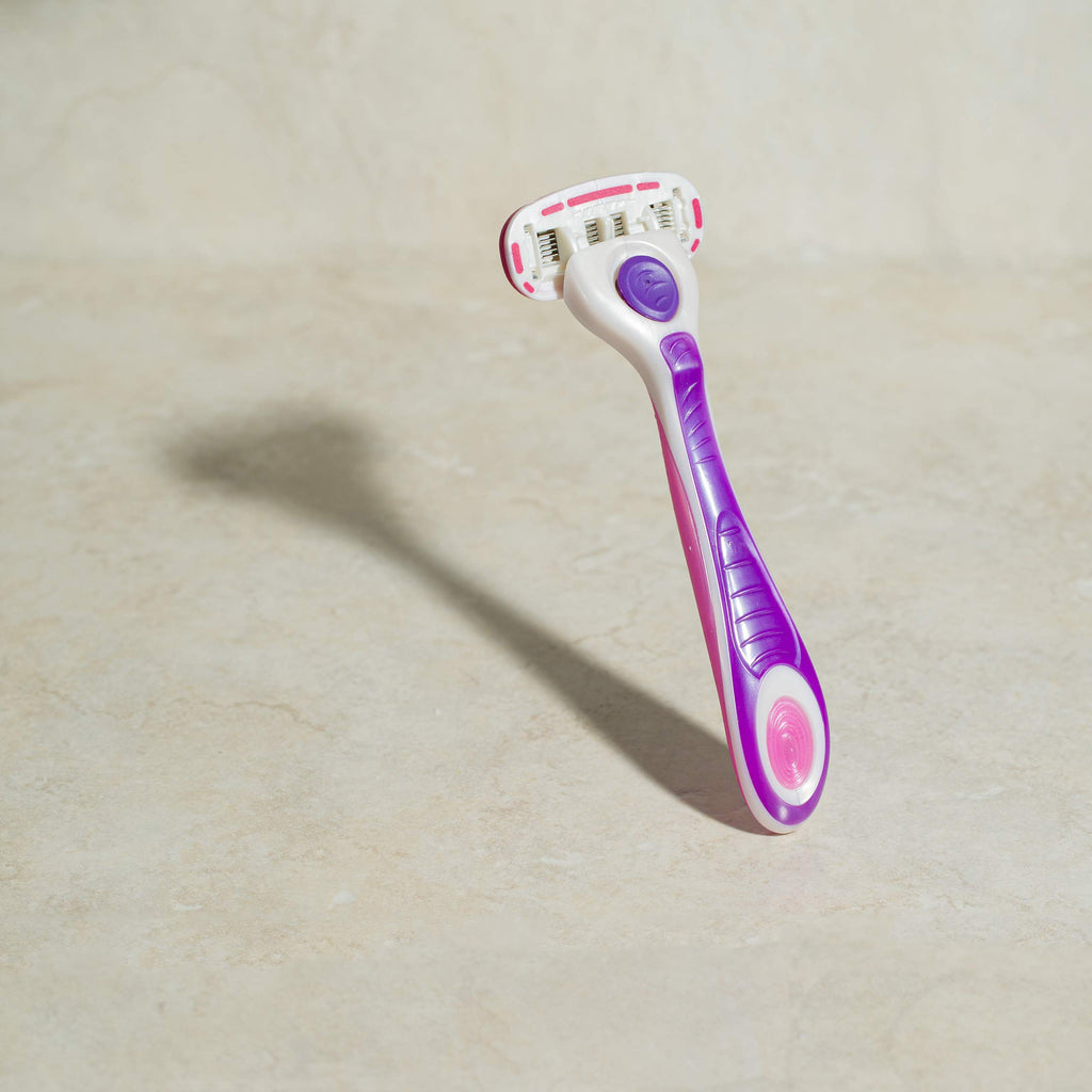 Personna Women's 5 Blade Razor System - Women's Shaving Razors - Razor Handle with 12 Replacement Cartridges Pink