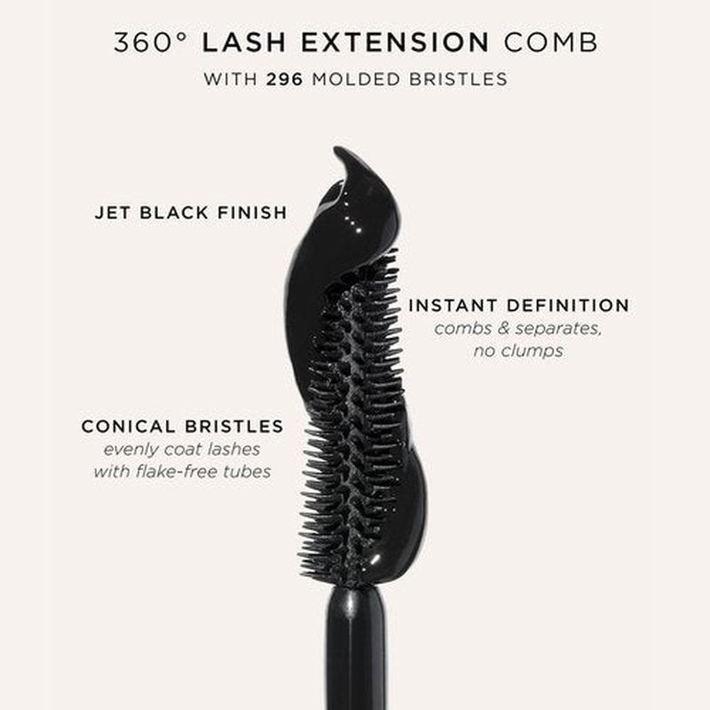 tarte tartelette XL tubing mascara – Lash Extensions in a Tube with Peptide, Extra-Bold Buildable Length & Volume, Smudge-Proof Longwear, Easy-to-Remove, Vegan & Cruelty-Free, full size, brown