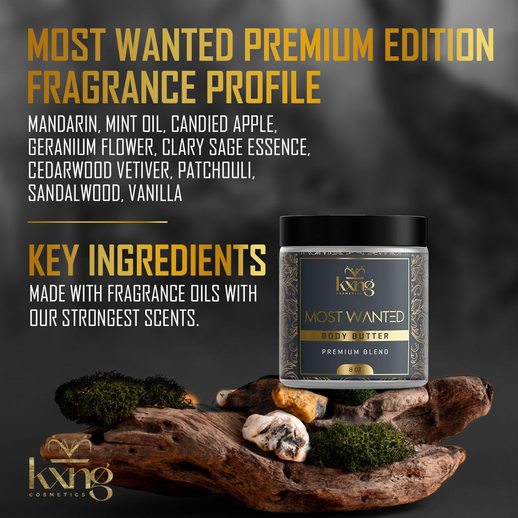 KXNG Premium Body Butter, Rich Shea Butter Moisturizer for Men & Women, Long-Lasting Hydration & Smooth Skin, Cruelty-Free Luxury Cream