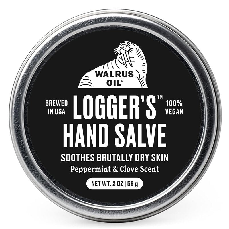 Walrus Oil - Logger's Hand Salve Cream | 100% Vegan, Beeswax-Free, 2oz - Nourishing Coconut & Cocoa Butter Blend