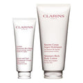 Clarins Hand & Nail Treatment Cream & Moisture-Rich Body Lotion Bundle - Softens & Hydrates Skin