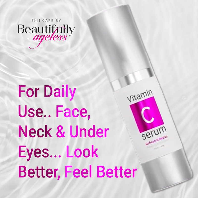 Vitamin C Face Serum - Lightweight & Non-Greasy Hydration for Radiant Skin | Vegan & Cruelty-Free