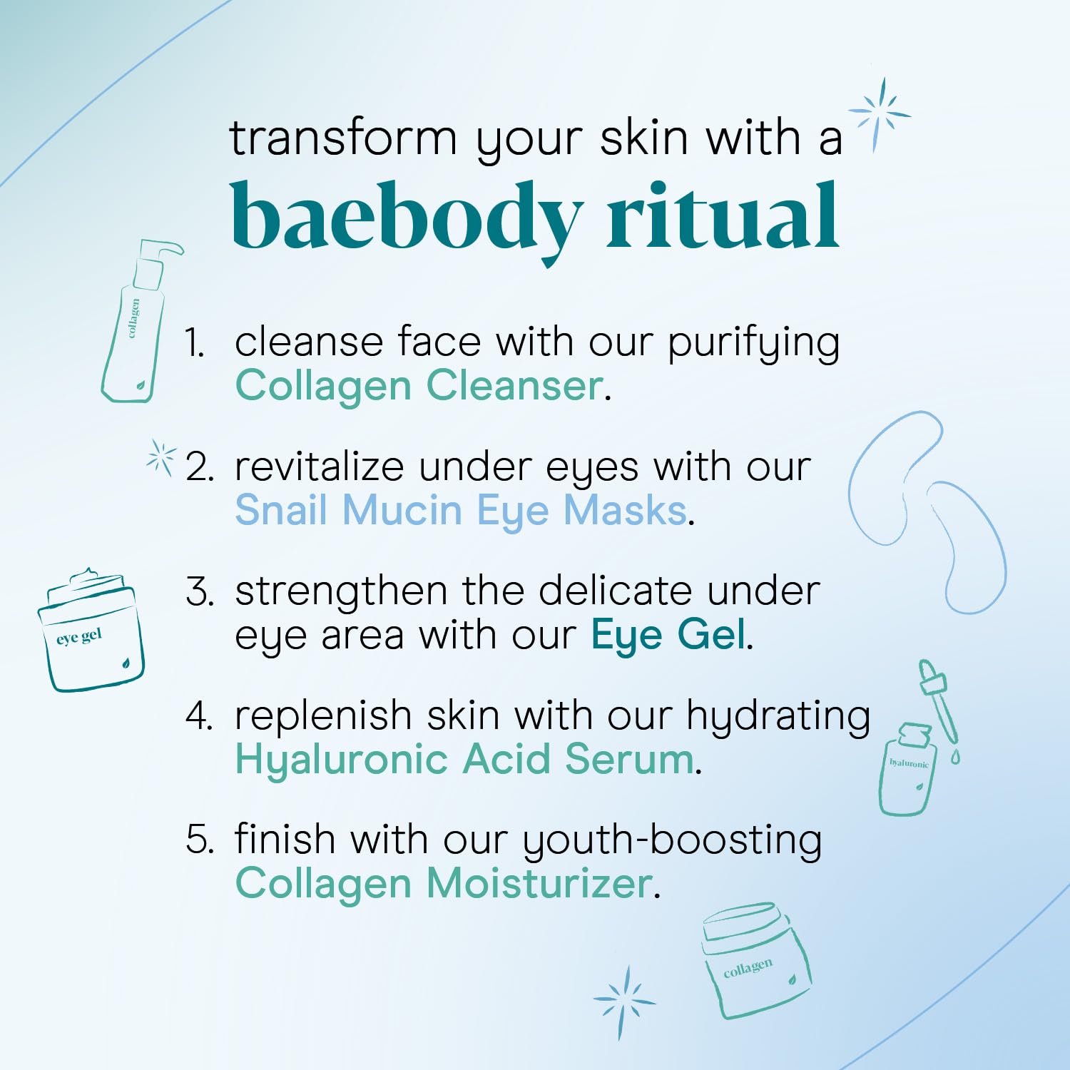 Baebody Advanced Snail Mucin Under Eye Masks (6 Pairs), Under Eye Patches for Puffy Eyes and Dark Circles, Hydrating Under Eye Patches to Reduce Fine Lines, Under Eye Patches Korean Inspired
