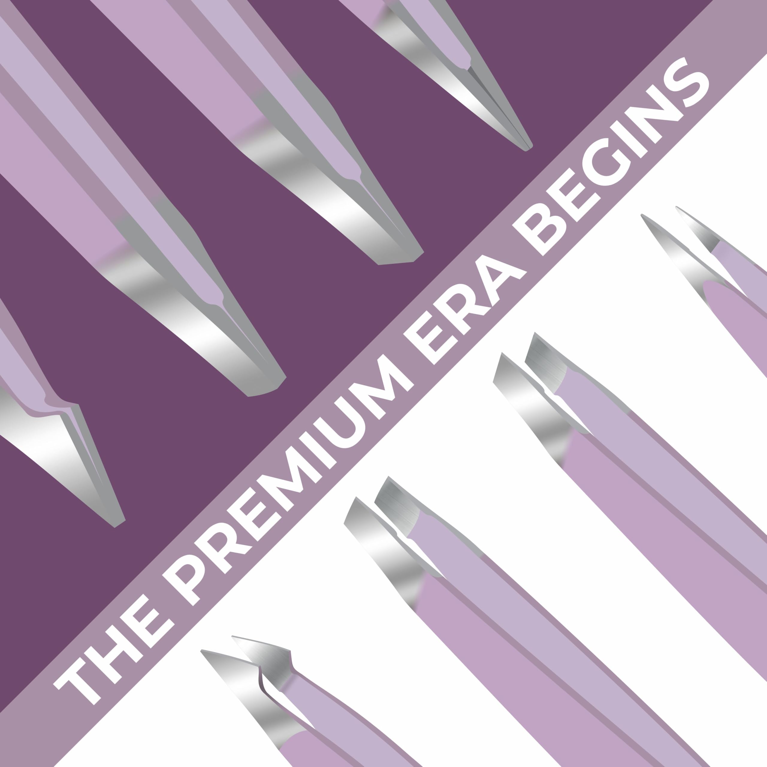 Professional Eyebrow Tweezers Set of 4 – Stainless Steel Precision Tools for Eyebrows, Facial Hair & Ingrown Hair Removal – Slant, Pointed & Flat Tips with Travel Case for Women & Men