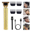 soieho Hair Trimmer for Men, Professional Electric Hair Clippers Cordless Beard Trimmer Shaver Electric T Blade Hair Trimmer, Zero Gapped Hair Clippers Cutting Grooming Kit with Guide Combs, Gold