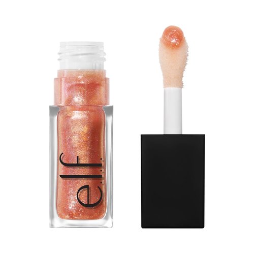 e.l.f. Glow Reviver Plumping Lip Oil - Tinted High-Shine Lip Plumper with Jojoba Oil | Vegan, Apricot Feelings