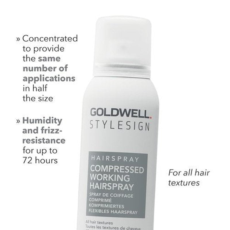 Goldwell StyleSign Compressed Hairspray - Strong Hold & Flexible Finish | 10.6 oz