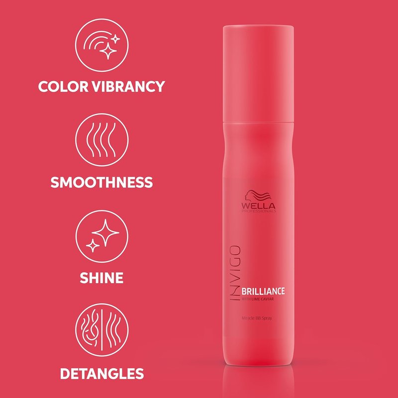 Wella Professionals Invigo Brilliance Miracle BB Spray - Instant Color Vibrancy & Protection | 5.07 Fl Oz