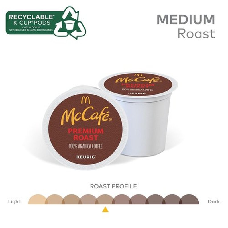McCafe Premium Roast Coffee - Medium Roast Keurig K-Cup Pods | 96 Count for Rich Flavor