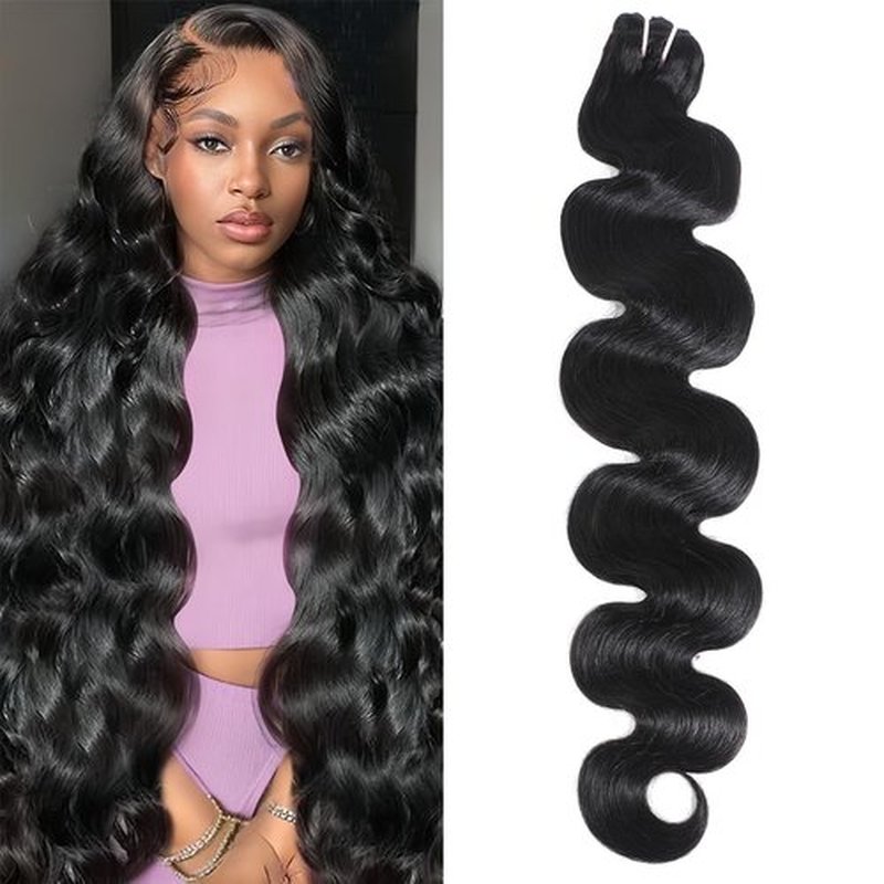 15A Raw Indian Human Hair Bundles Body Wave Bundles Human Hair,Triple Lifespan Virgin Remy Hair,No Tangle Shedding,Keep Texture Silky Soft After Multiple Washes (1 Bundle Natural Black, 20 inch)