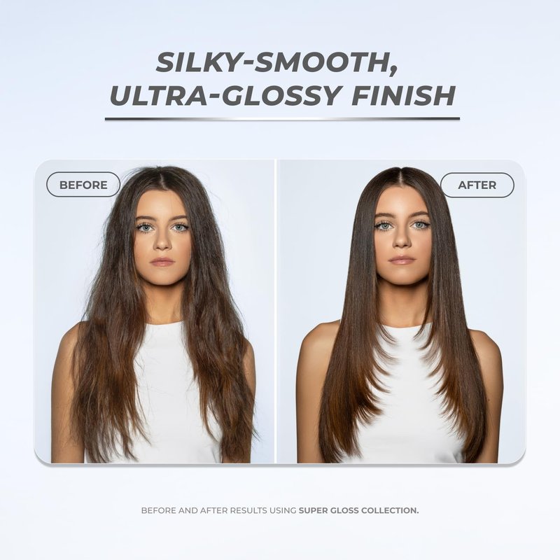XMONDO Hair Super Gloss Serum - Instant Shine & Defrizz | Softens Dry Ends & Adds Mirror Finish