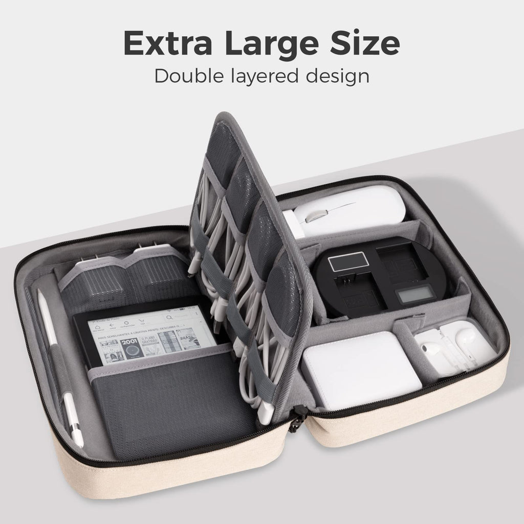 pack all Electronic Organizer Plus, Shockproof Cable Organizer Bag