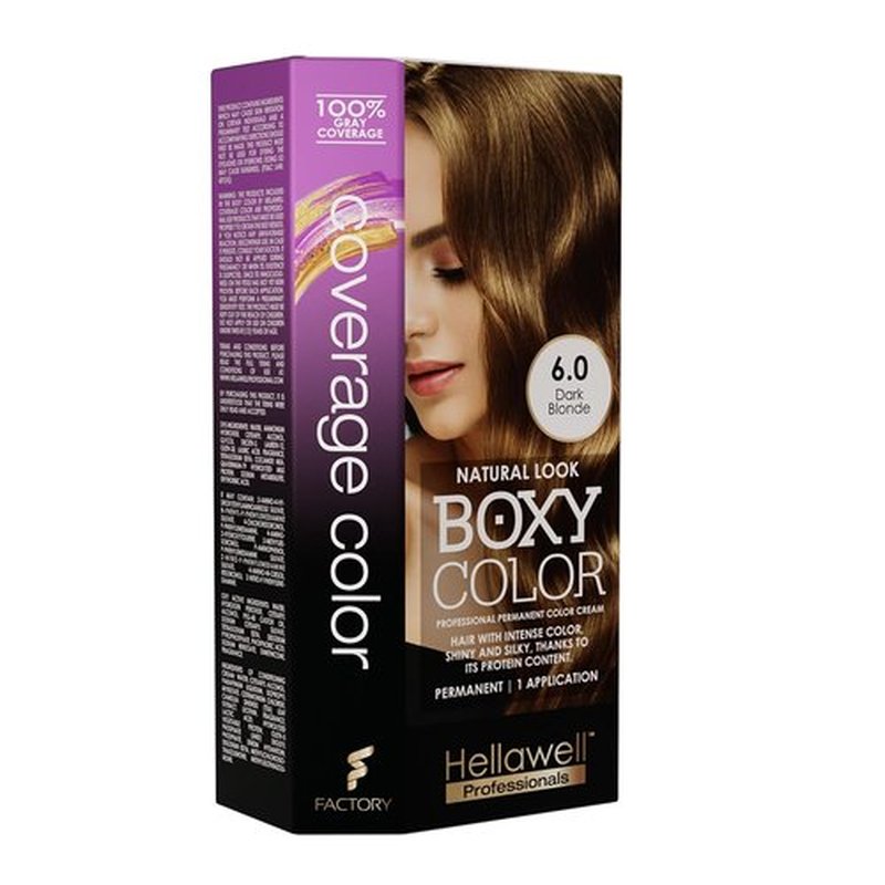 Skiennix Professional Coloring Kit - Permanent Hair Dye for Gray Coverage | 6.0 Dark Blonde + Reviving Shampoo & Conditioner