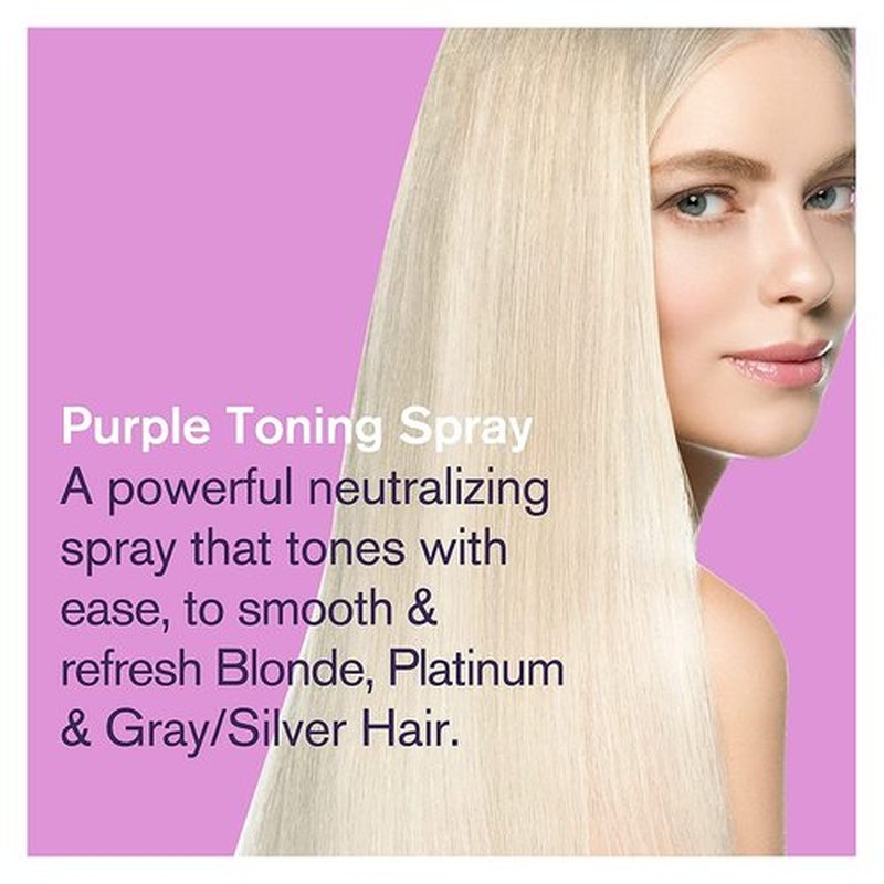Skiennix Blonde Toner Spray - Purple Leave-In Treatment for Brassy Blonde, Platinum & Gray Hair | Paraben & Sulfate Free, Cruelty-Free