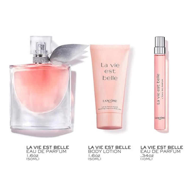 Lancôme La Vie Est Belle Gift Set | Full-Size Refillable Eau De Parfum 1.7 fl. oz & Body Lotion 1.6 fl. oz - Limited Edition for Women