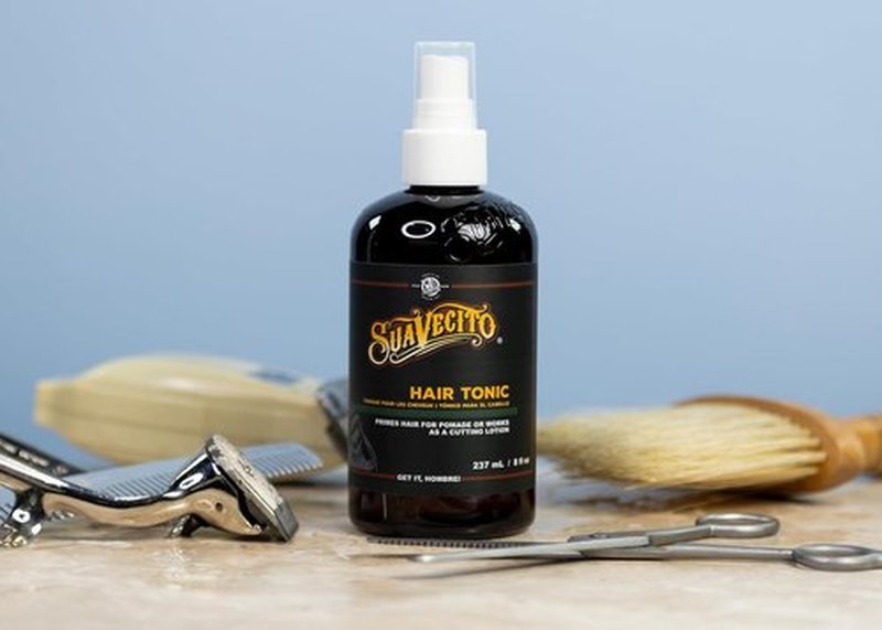 Suavecito Hair Tonic Spray 8 oz | Nourishing Formula for Resilient Hair - Alcohol-Free & Paraben-Free - Combats Dryness & Breakage