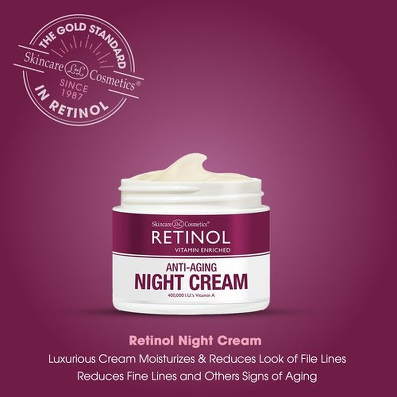 Retinol LIVAURA Skincare LdeL Cosmetics Cream Vitamins A + C + E (Night Cream)
