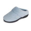 isotoner Women's Classic Clog Slippers with Memory Foam Comfort and Non-slip Sole Slipper, Blue Fog, 7.5-8