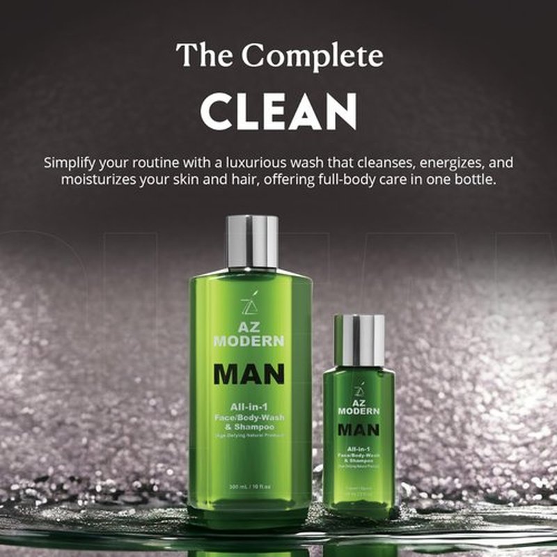 Skiennix 3-in-1 Face Wash, Body Wash & Shampoo - Aloe Vera & Jojoba Oil Formula | 10.14 FL OZ | Cleanses Sweat & Dirt