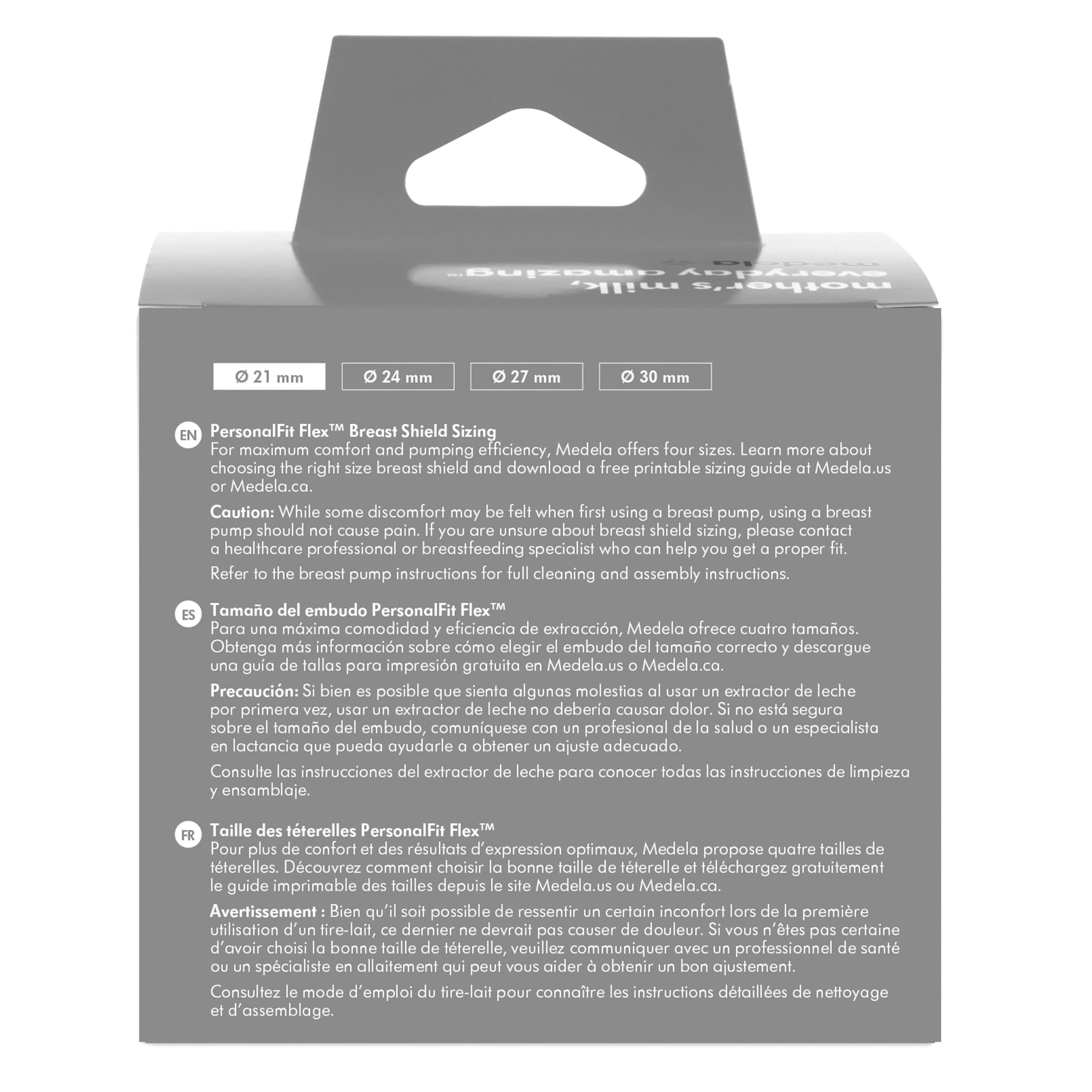 Medela PersonalFit Flex Breast Shields | 2 Pack of Small 21mm Breast Pump Flanges | Made Without BPA | Shaped Around You for Comfortable and Efficient Pumping