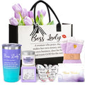 Thank You Gifts for Women, Boss Day Gift Set w/Canvas Tote Bag Tumbler, Birthday Christmas Appreciation Gift Basket for Women