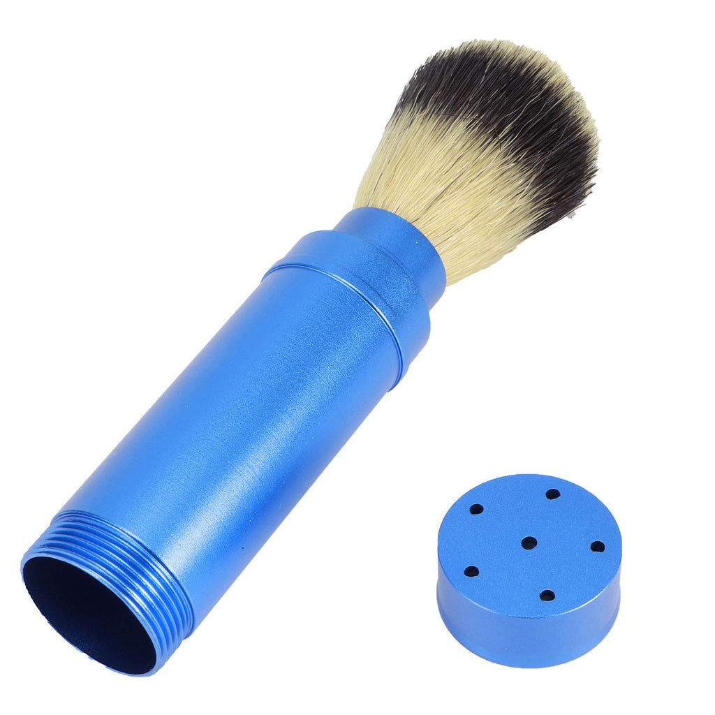 Travel Shaving Brush- Soft Synthetic Luxury Shave Brush, Retractable Facial Cleaning Grooming Tool for Shaving Razor,Safety Razor, Double Edge Razor, Straight Razor